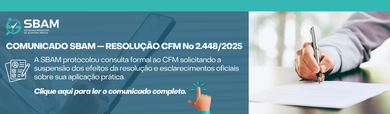 Comunicado SBAM — Resolução CFM nº 2.448/2025