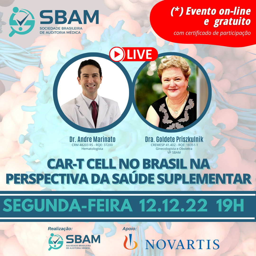 Live SBAM 12.12.2022 (Sympla/On-Line) - CAR-T Cell no Brasil...