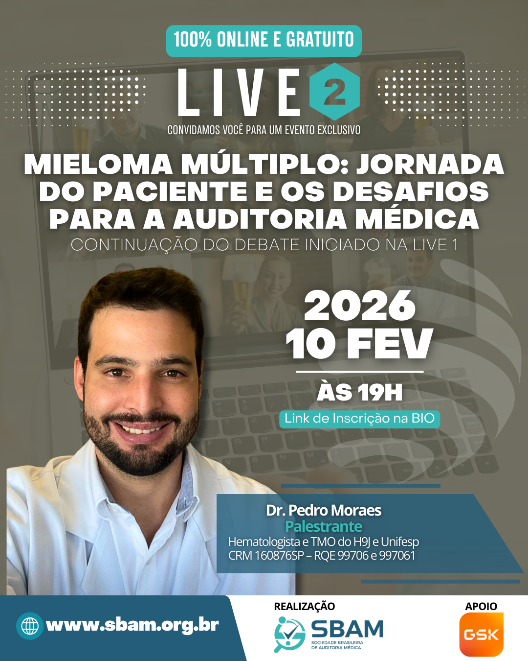 LIVE 2 | Série SBAM sobre Mieloma Múltiplo