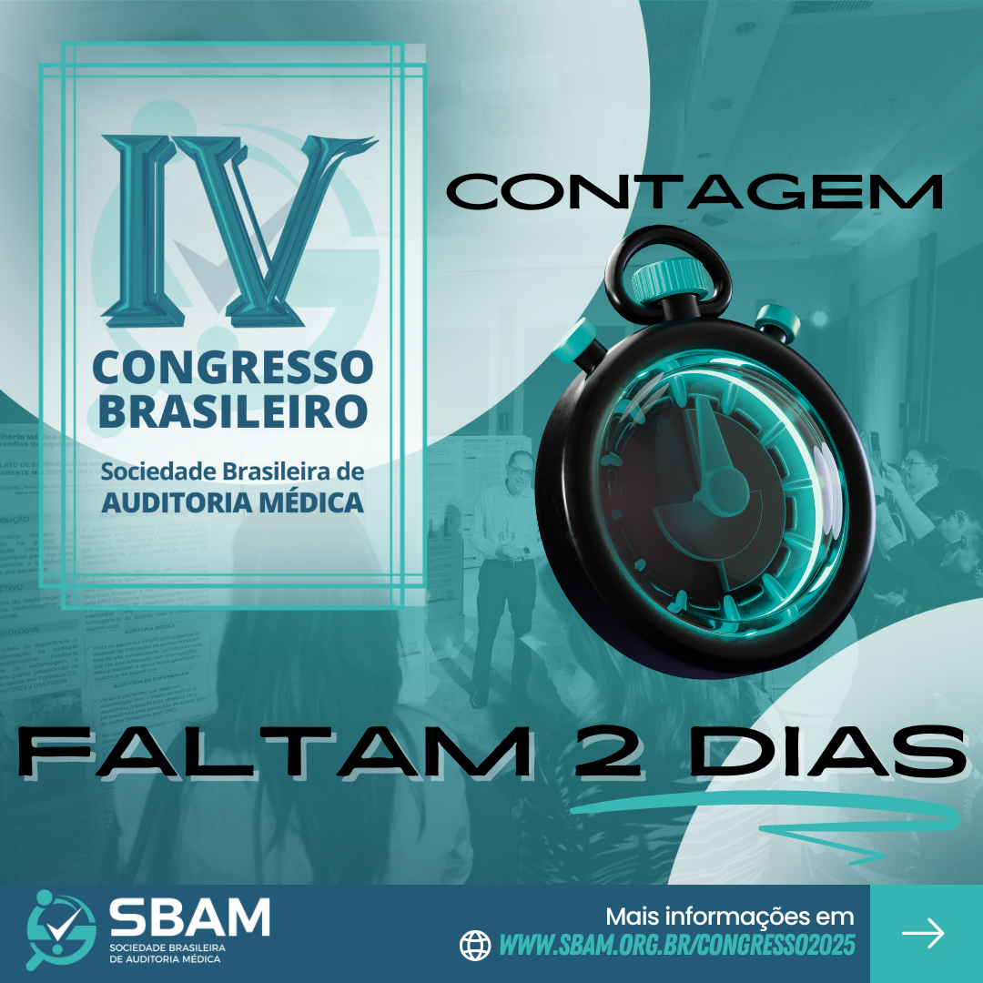 Em apenas 2 dias, o maior encontro de Auditoria Médica do Br...