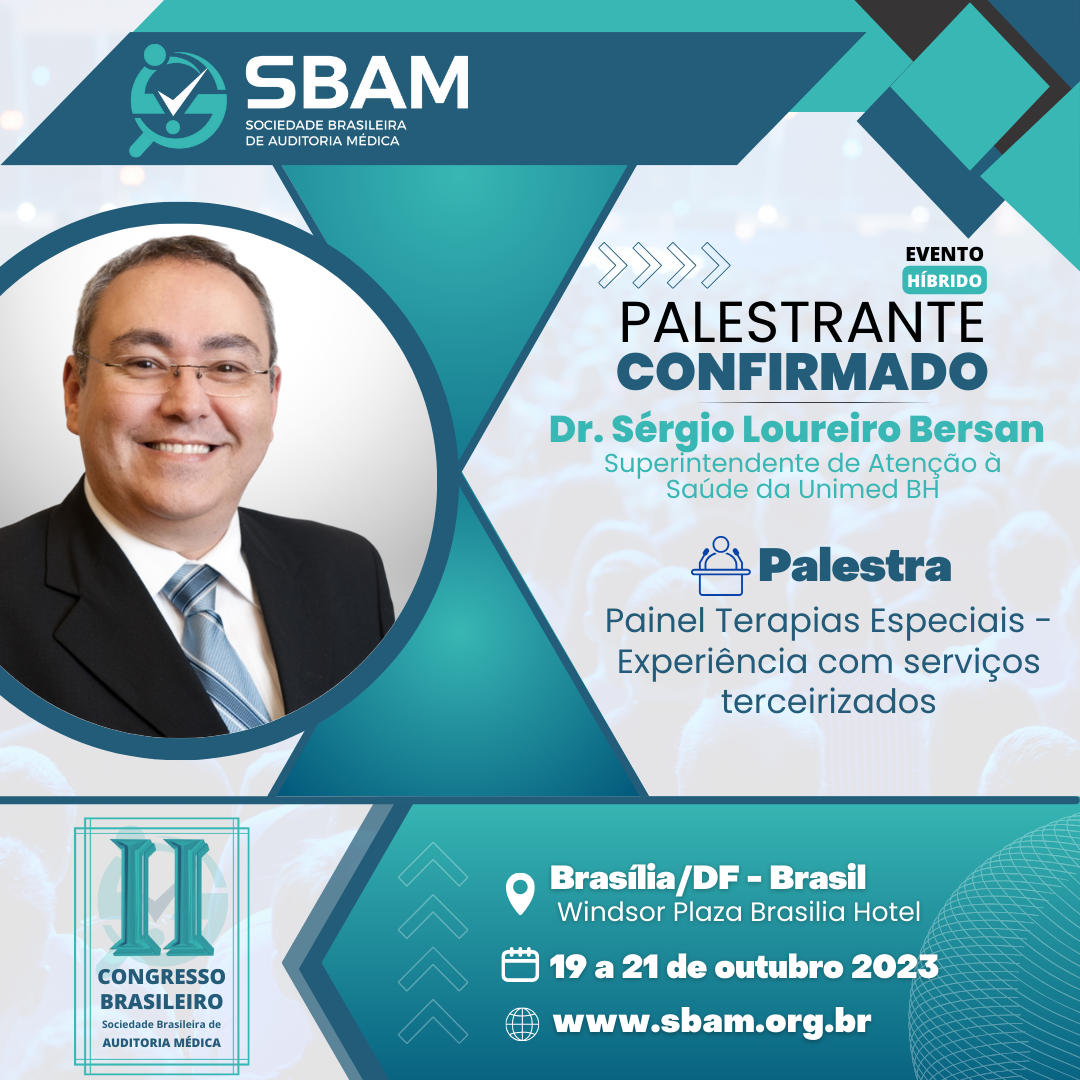 CONGRESSO SBAM 2023 | Palestrante confirmado - Dr. Sérgio Lo...