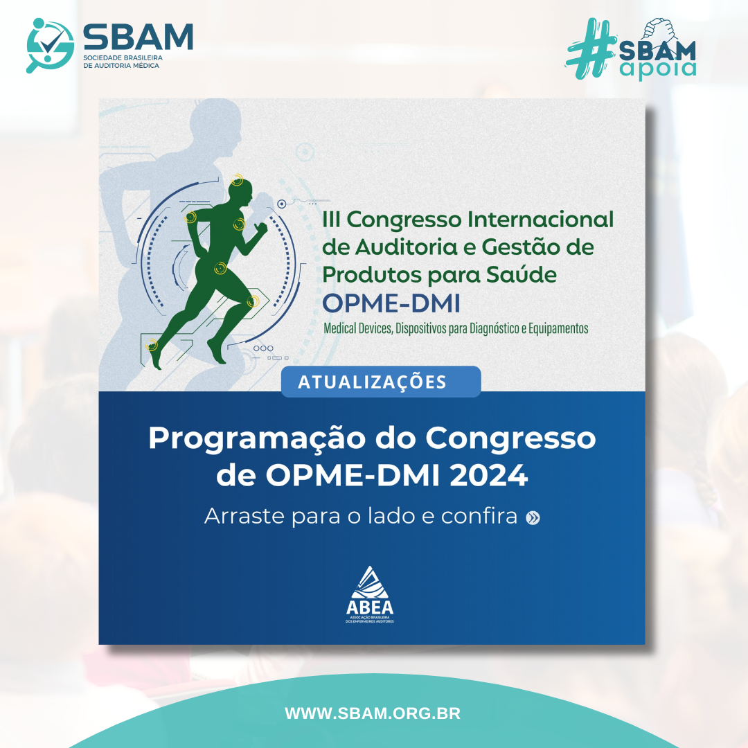 SBAM APOIA | ABEA BRASIL - III Congresso de Auditoria e Gest...