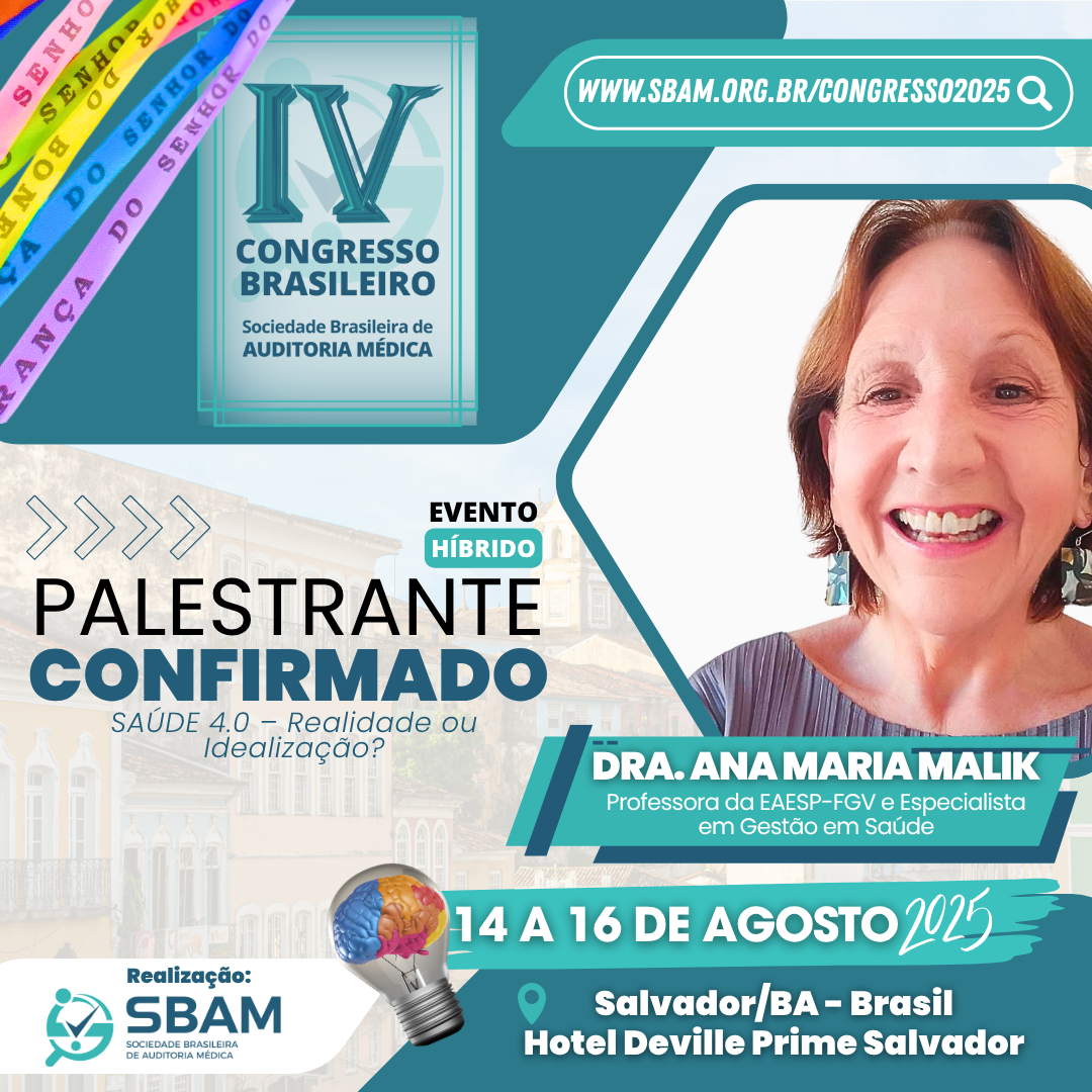 PALESTRANTE CONFIRMADA – CONGRESSO SBAM 2025 - Profa. Dra. A...